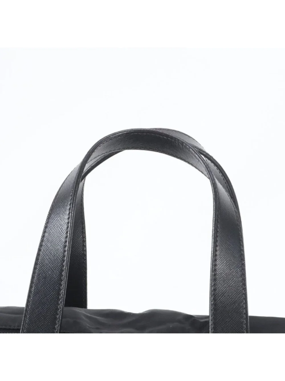 Prada Tessuto Nylon Leather 2-Way Business Crossbody Document Tote Shoulder